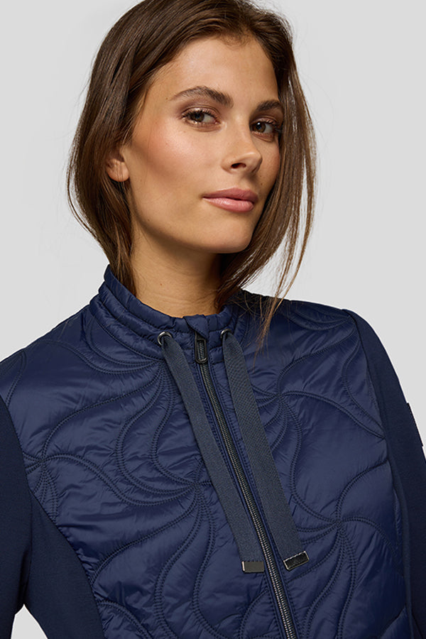 BLUE QUILTED JACKET
