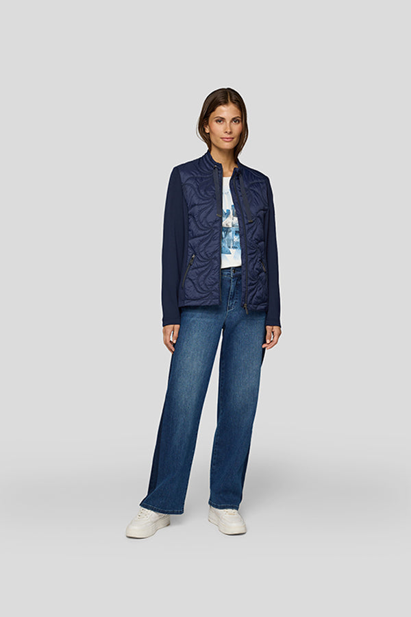 BLUE QUILTED JACKET