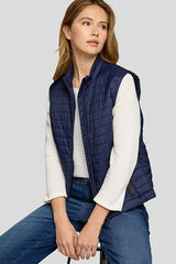 BLUE ZIPPER POCKETS VEST