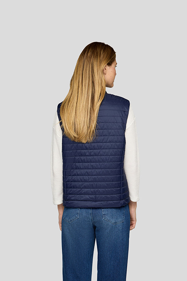 BLUE ZIPPER POCKETS VEST