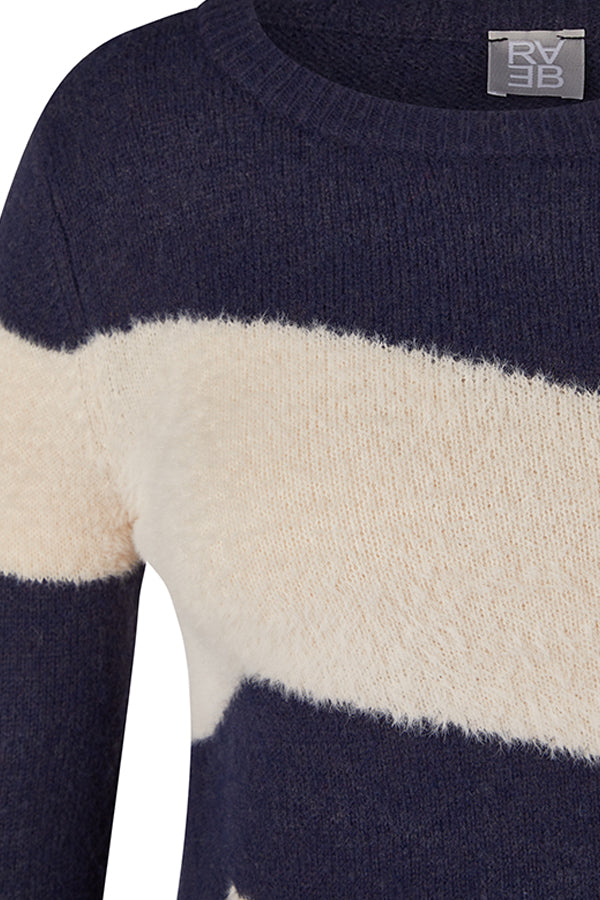 BLUE GEOMETRIC SWEATER