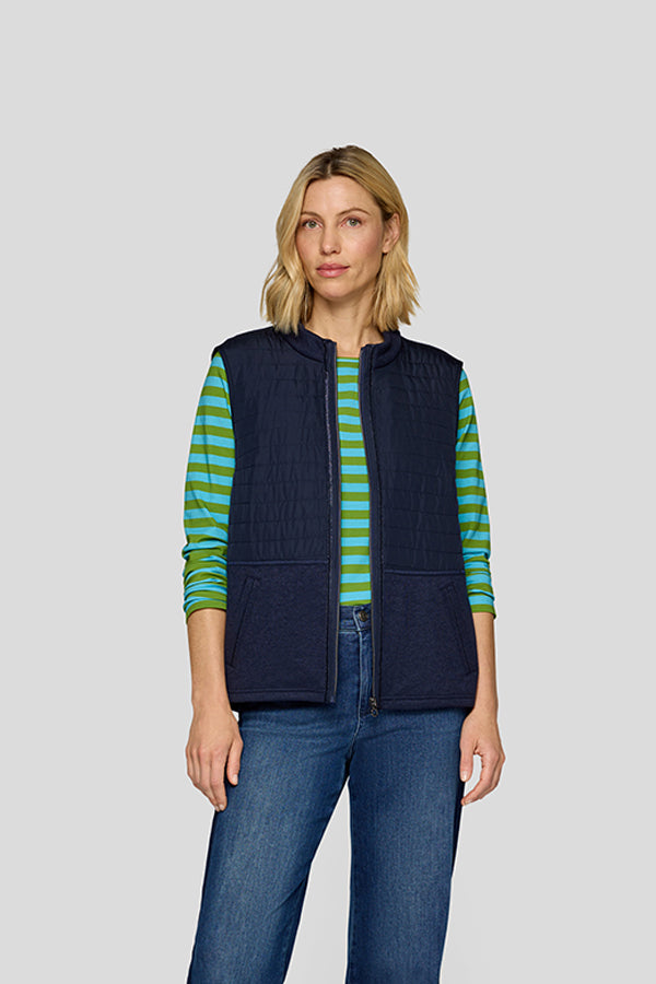 DARK SLEEVELESS FLEECE VEST