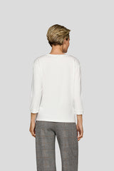 WHITE SNOWY LANDSCAPE PRINT LONG SLEEVE SHIRT