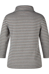 CASUAL HIGH NECK THREE QUARTER SLEEVE TOP