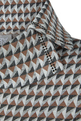 CASUAL HIGH NECK THREE QUARTER SLEEVE TOP