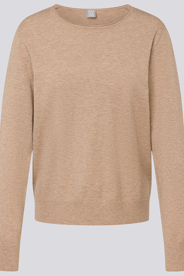 BEIGE LONG SLEEVE SWEATER