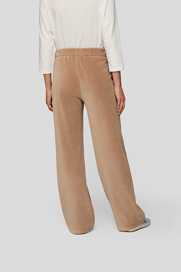 BEIGE CLASSIC CORDUROY STRAIGHT LEG TROUSERS