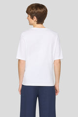 SEQUIN PRINT ROUND NECK T-SHIRT