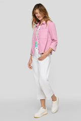 LIGHT PINK BUTTON-UP SHIRT