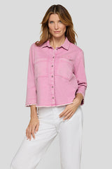 LIGHT PINK BUTTON-UP SHIRT
