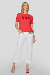 GRAPHIC TIE-HEM T-SHIRT