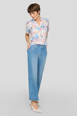 ABSTRACT PRINT SHORT SLEEVE SHIRT