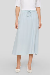 DRAWSTRING MIDI SKIRT