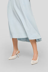 DRAWSTRING MIDI SKIRT