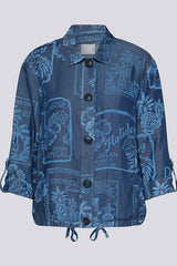 SHIRT COLLAR LYOCELL BLOUSE