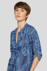 ALL-OVER PRINT LYOCELL DRESS