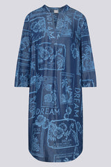 ALL-OVER PRINT LYOCELL DRESS