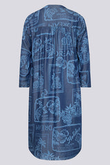 ALL-OVER PRINT LYOCELL DRESS