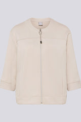 3/4 SLEEVE ZIP-UP JACKET