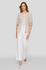 3/4 SLEEVE DRAWSTRING WAIST JACKET