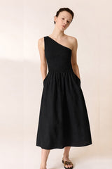 RAHUL PLAIN BLACK DRESS