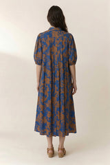 ROCA ROSE BLUE FLORAL MAXI DRESS