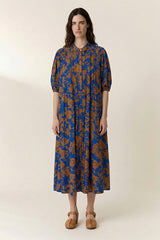 ROCA ROSE BLUE FLORAL MAXI DRESS