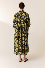 ROCA ROSE YELLOW FLORAL MAXI DRESS
