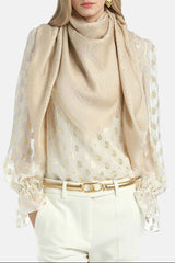 ROMANZOX C WOOL-SILK BLEND SCARF