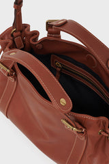 12H TAN MINI LEATHER HANDBAG