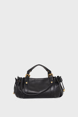 12H BLACK MINI LEATHER HANDBAG