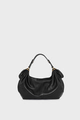 LE MINI KATE BLACK LEATHER HANDBAG