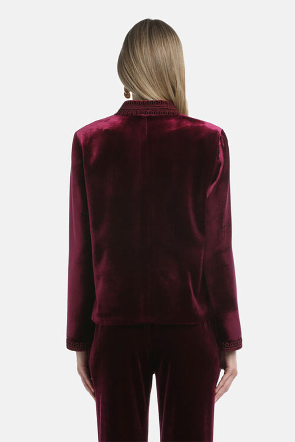 SAIA PURPLE ELEGANT VELVET JACKET