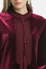 SAIA PURPLE ELEGANT VELVET JACKET