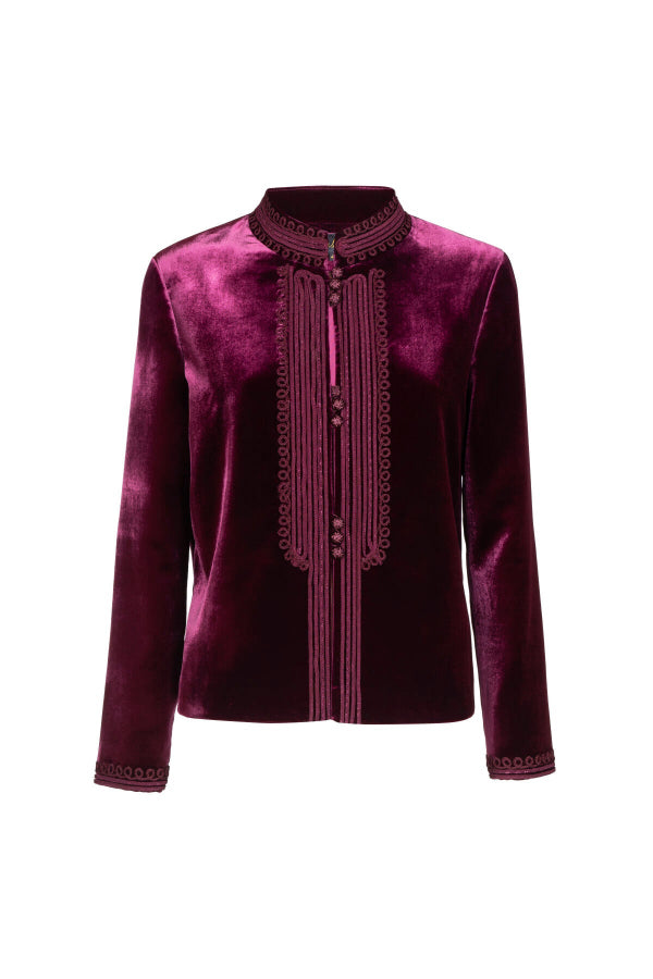 SAIA PURPLE ELEGANT VELVET JACKET