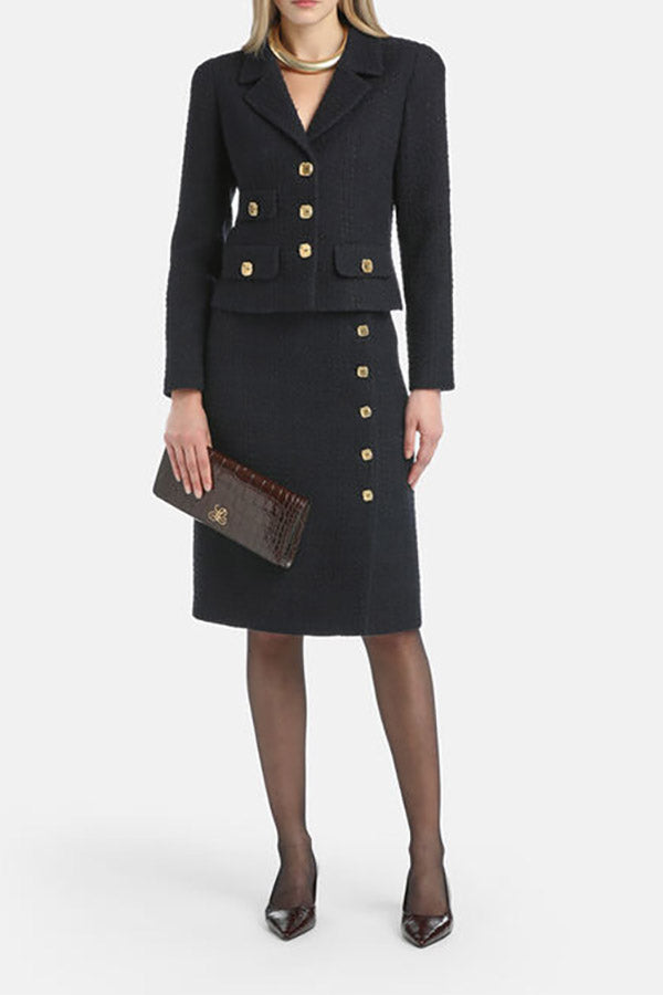 SAPONETTA BOUCLÉ WOOL JACKET