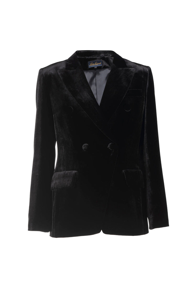 SCAFFALE BLACK ELEGANT VELVET JACKET