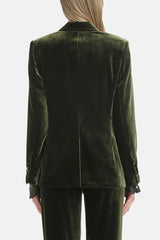 SCAFFALE GREEN ELEGANT VELVET JACKET