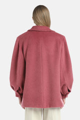 SCALTREZZA RED  WOOL ALPACA PEACOAT