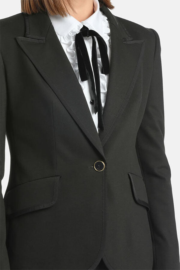 SCICCOSA SINGLE-BREASTED BLAZER JACKET