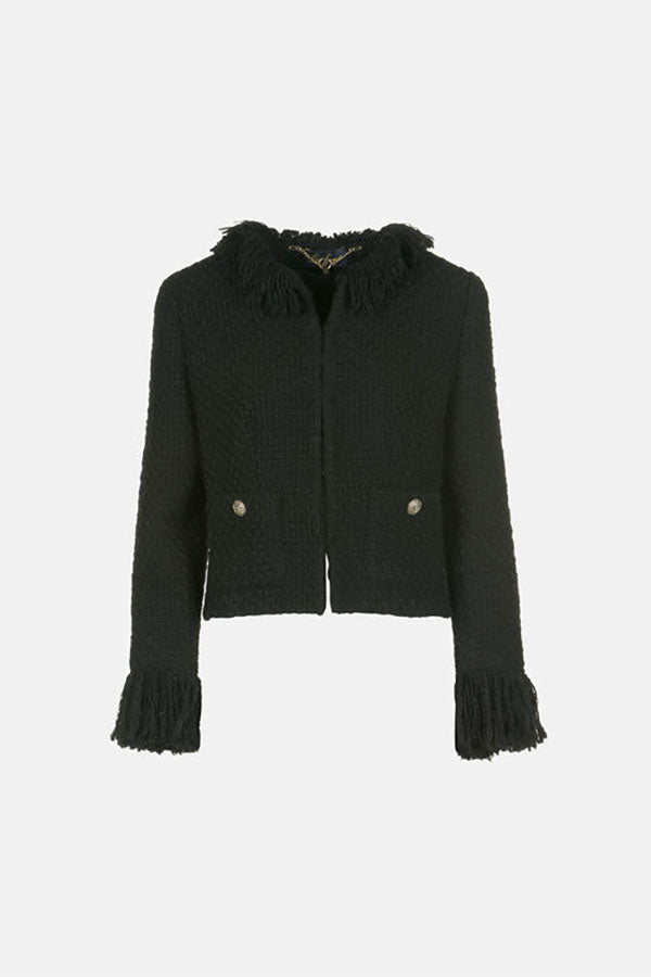 SEGUITO CROPPED FRINGES JACKET