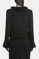 SEGUITO CROPPED FRINGES JACKET