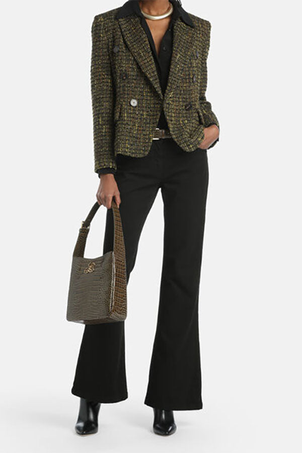 SELLY BOUCLÉ DOUBLE-BREASTED JACKET