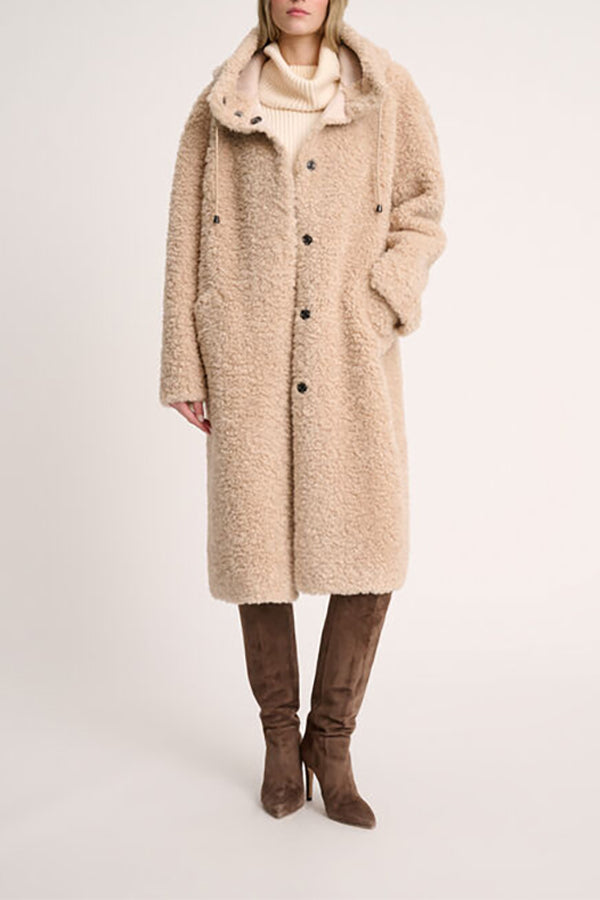 SERRA BEIGE TEDDY COAT