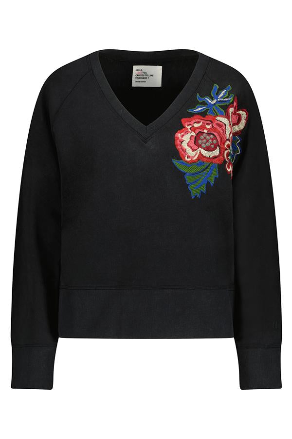 SHAVI FLORAL CARBONE SWEATSHIRT