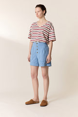 QITU PLAIN BLUE SHORT