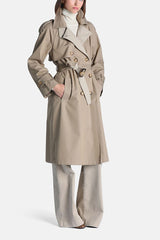 SIGLE CONTRAST LINING TRENCH COAT