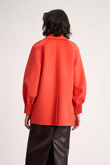 SILLABE ORANGE PEA COAT