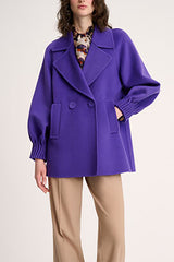 SILLABE PURPLE PEA COAT