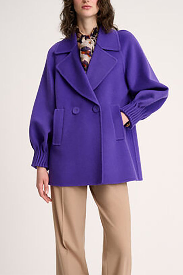 SILLABE PURPLE PEA COAT